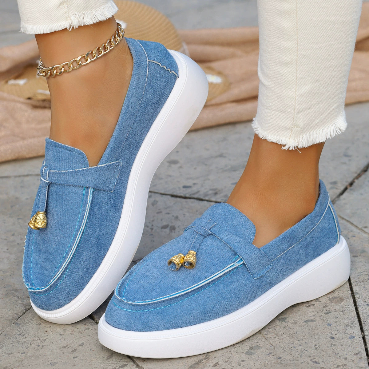 LIMITED TIME🔥 New Women'S Thick-Soled Loafers, Comfortable