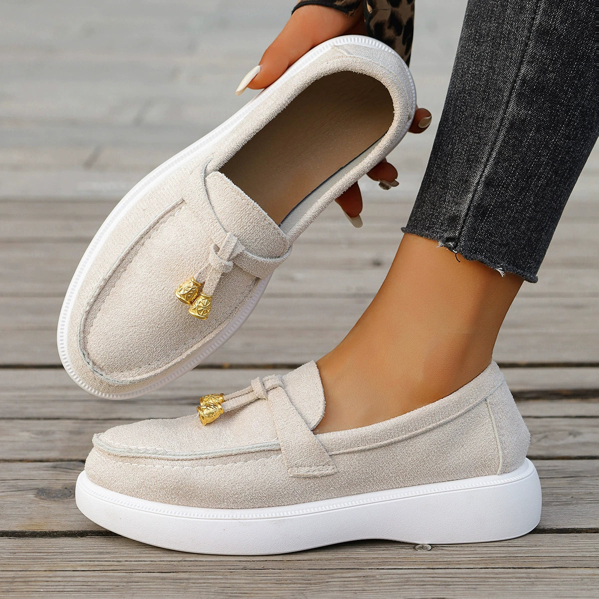 LIMITED TIME🔥 New Women'S Thick-Soled Loafers, Comfortable