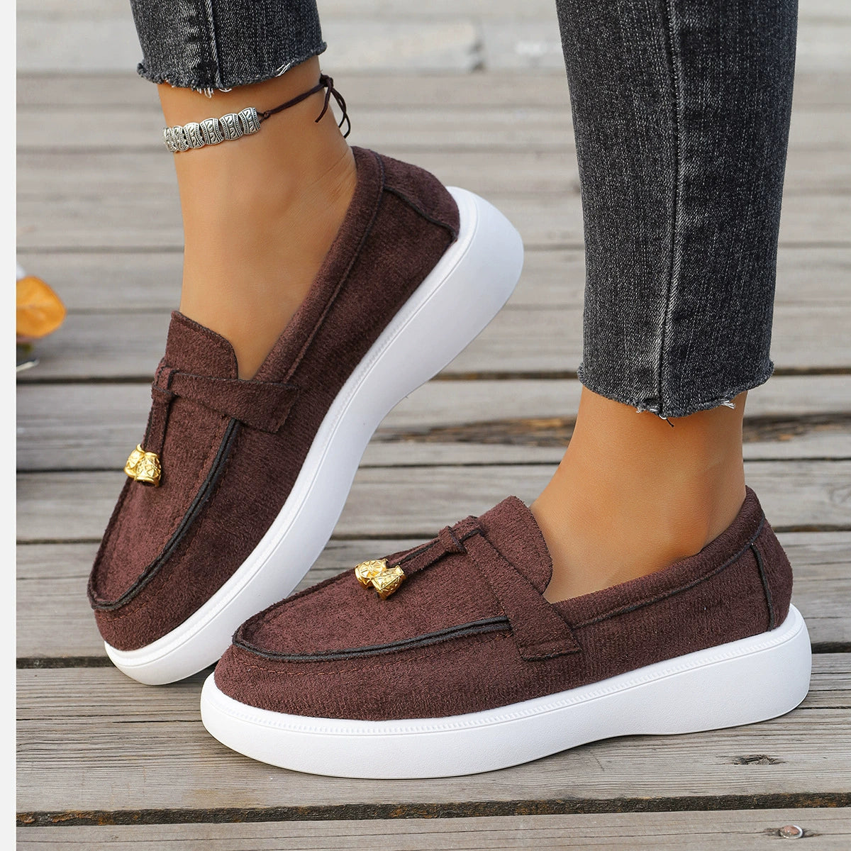 LIMITED TIME🔥 New Women'S Thick-Soled Loafers, Comfortable