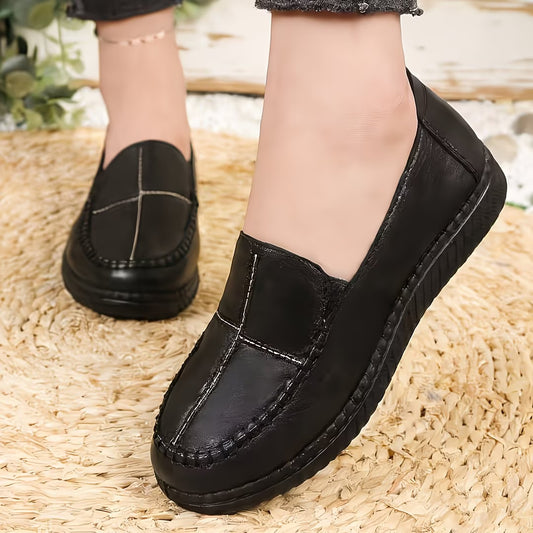 🔥Top Seller – Limited-Time Discount! Women's Soft-Soled Flat Leather Shoes – Comfortable Fit